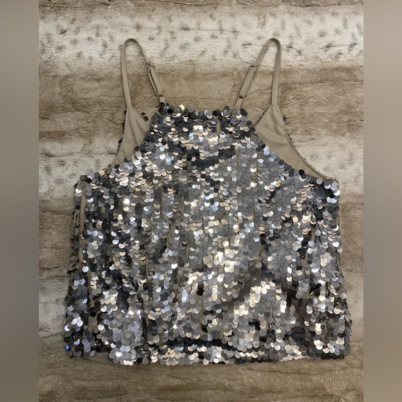 WALTER BAKER Haley Sequin Cami Top Size L (no tags) - Picture 5 of 8